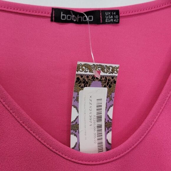 Boohoo Pink Straight Knee Length - Picture 7 of 14